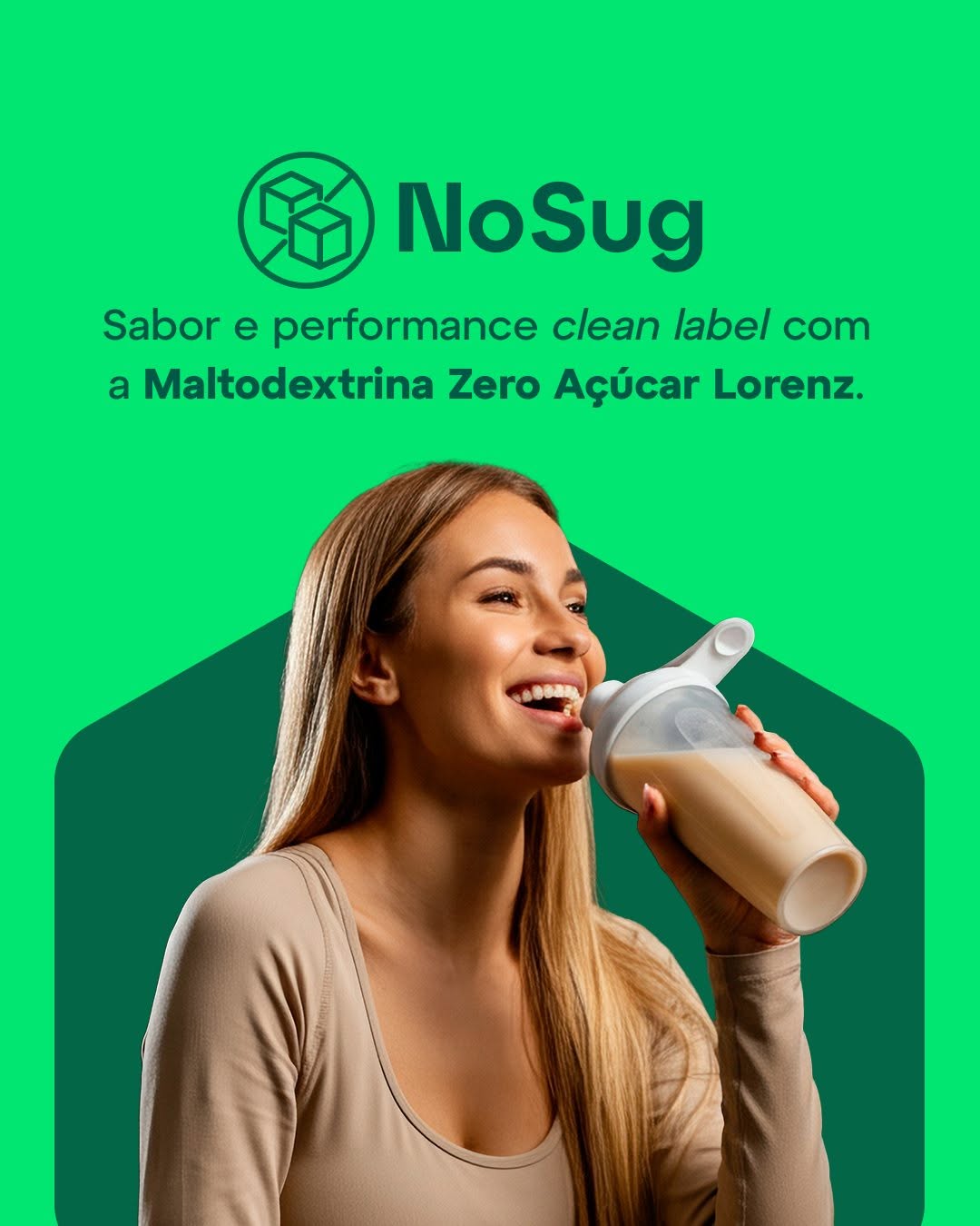 Desenvolvido a partir da mandioca, o NoSug é uma maltodextrina isenta de mono e dissacarídeos, ide
